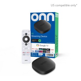 Google onn 4K Streaming Device, Google TV - Fast Streaming, Ultra HD, 8GB Storage, 2GB