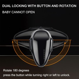 DENENTT Child Safety Oven Door Lock, 2 Pack, Designed for Baby Proofing with Enhanced Heat-Resistant Material, Easy No-Tool Installation for Secure Cabinet and Drawer Protection, Black