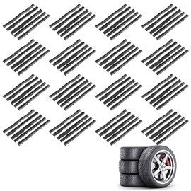 BAOSROY Reifen Reparaturset,80pcs Reifendichtmittel,Auto Reifen Reparatur Kit,Reifenreparaturset,Reifenreparatur Streifen,Tubeless Reifen Reparatur Kit,Reifenreparaturset,für Auto Motorrad,Schwarz