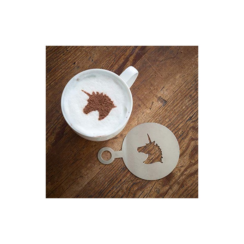 getDigital Nerdy Cappuccino Stencil Set: 5 Stainless Steel Stencils for