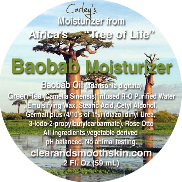 Baobab Moisturizer. From the Tree of Life: One of natures most Precious Oils