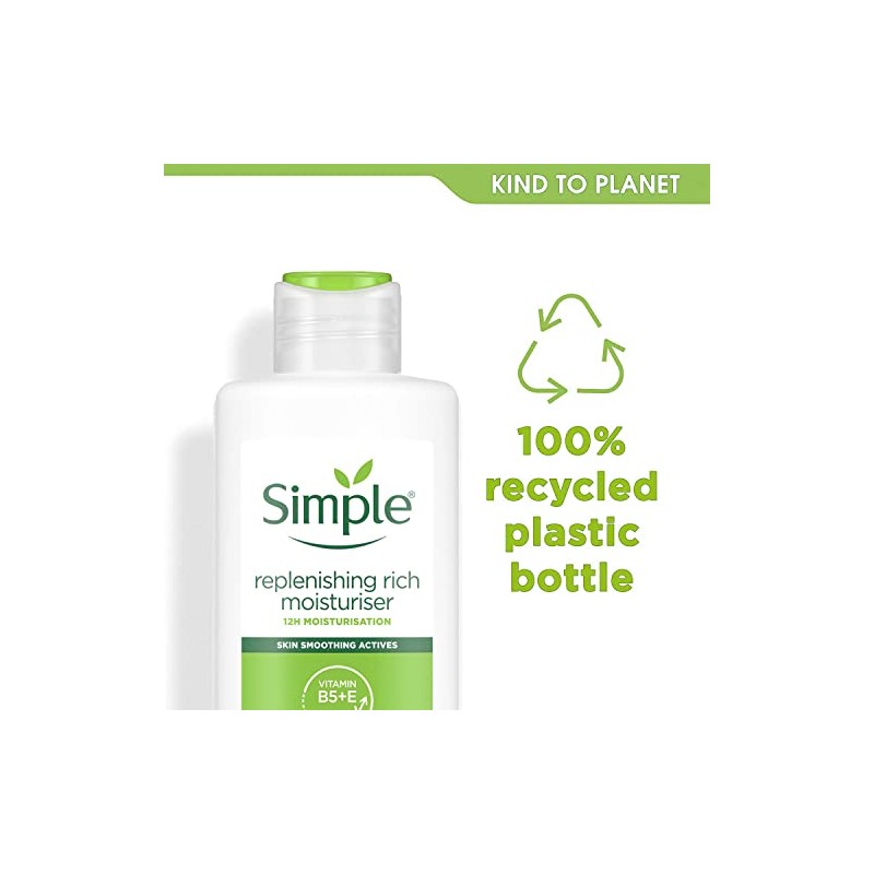 Simple Kind to Skin Replenishing Rich Moisturiser 125ml, 12 Hour