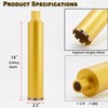 2 1/2 Inch Wet Core Drill Bits, DaduoRi 2.5" Core