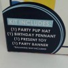 Packed Party Dog Birthday Kit with Party Pup Hat-Pennant-Pr