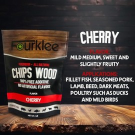 FOURKLEE Wood Chips for Smoker -Smoker Wood Chips - Hickory Wood Chips - Apple Wood Chips - Wood Chips - Smoking Wood -6 Pack 1lb Each.