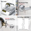 NEWBANG HARDWARE Commercial Keyed Entry Door Lever Handle Set with