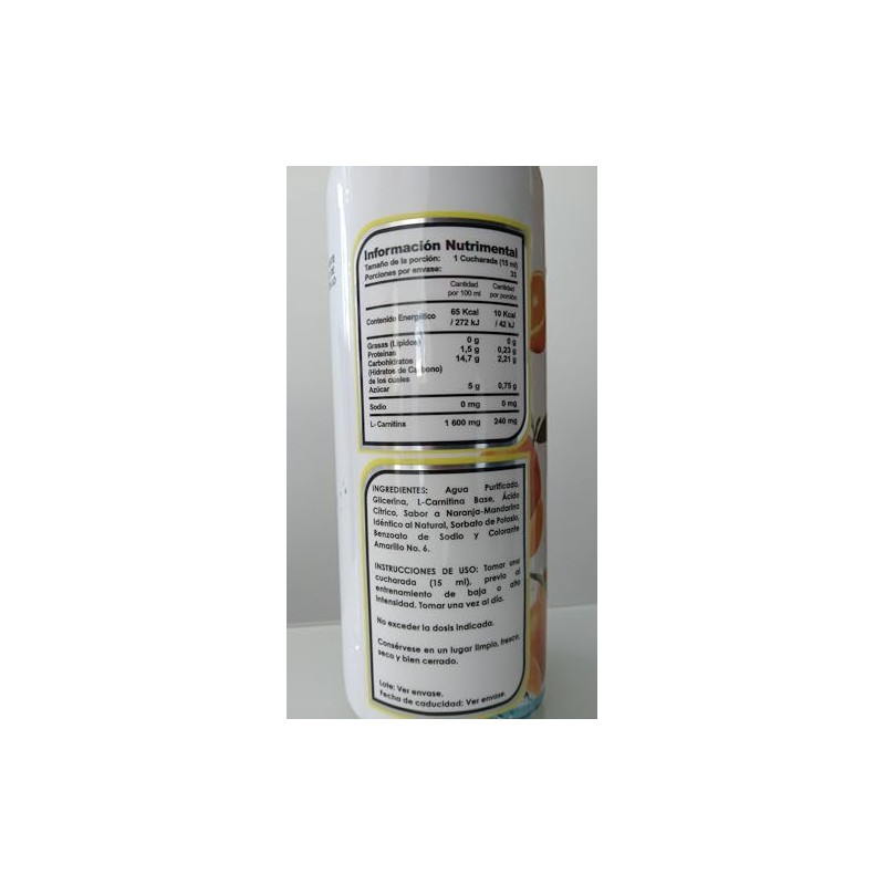 Bhp Ultra L-Carnitina Liq. Ultra Naranja Mandarina - 500 Ml