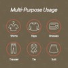 Black Space Saving Pants Hangers 4 Pack, 6 Layer Jeans