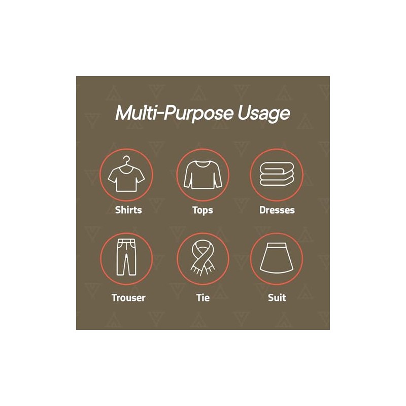 Black Space Saving Pants Hangers 4 Pack, 6 Layer Jeans