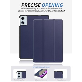 Case for TECLAST T60 Plus Tablet 12 Inch, yystao Slim Stand Tri-Fold Hard Protective Case Cover Compatible with TECLAST Tablet T60 Plus, Shockproof & Dustproof, Blue