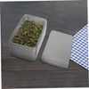 GLEAVI Rectangular Tinplate Storage Box Mini Portable Tea Leaf Container