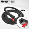 UZZH 16.4Ft Car Door Seal, Double Layer Thickened Rubber Automotive