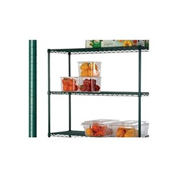 Commercial Epoxy Green Coated Wire Shelf Shelving Posts 63" - 4 Posts