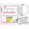 Birthday Card for Godmother, Funny Godmother Birthday Card, Reduced Sticker,