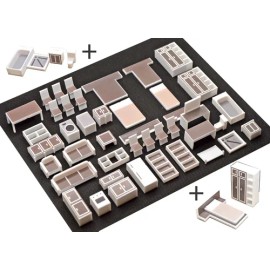 - Muebles Para Maquetas Set Casa Habitación Escala 150 -                                                                                              