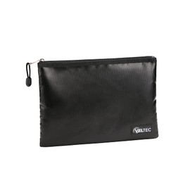 Veltec Fireproof and Waterproof Zipper Pouch Bag for Valuables, Documents, Notary Stamps, Devices, Passports and Cash (11.5x8 inches)