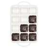 Vinino Silicone Brownie Pan With Dividers, 1 Pack Mini Loaf