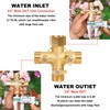 YELUN Garden Hose Splitter High Flow Splitter No Restricted-Flow Connector