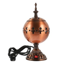 SEWACC Plug-in Incense Burner Portable Burner Electric Burner Portable Cone Incense Holder Incense Burner for Home Incense Electric Burner Retro Incense Stove Iron Dubai Household