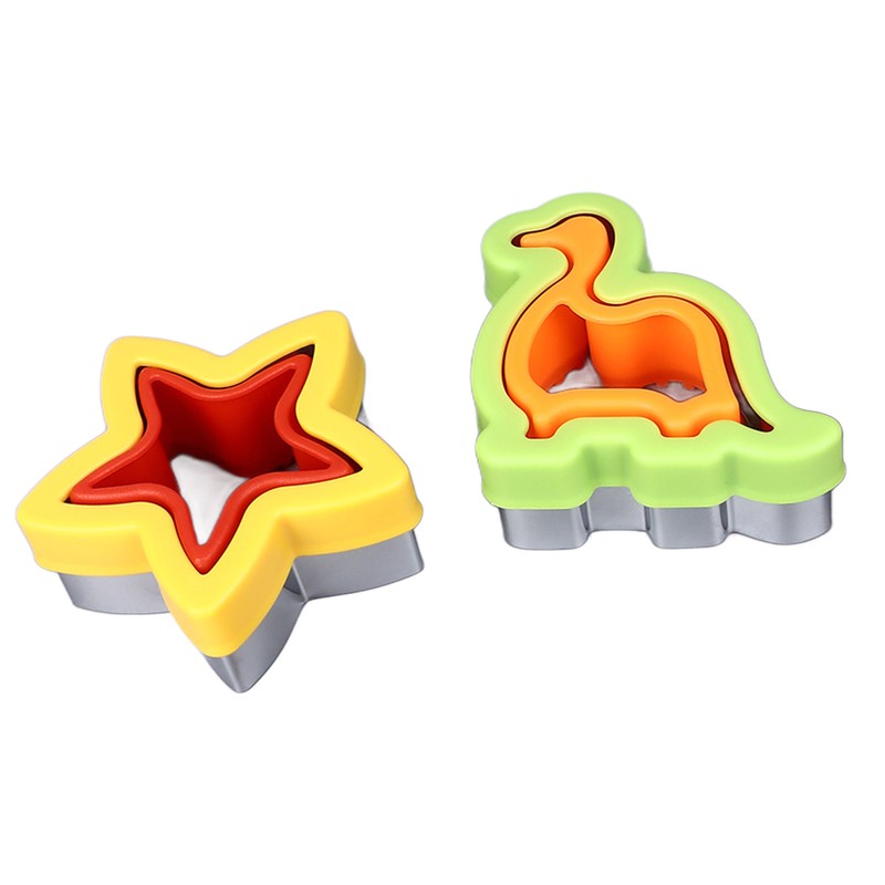21PCS Sandwich Cutter and Sealer Bread Sandwich Shaper Dinosaur Star