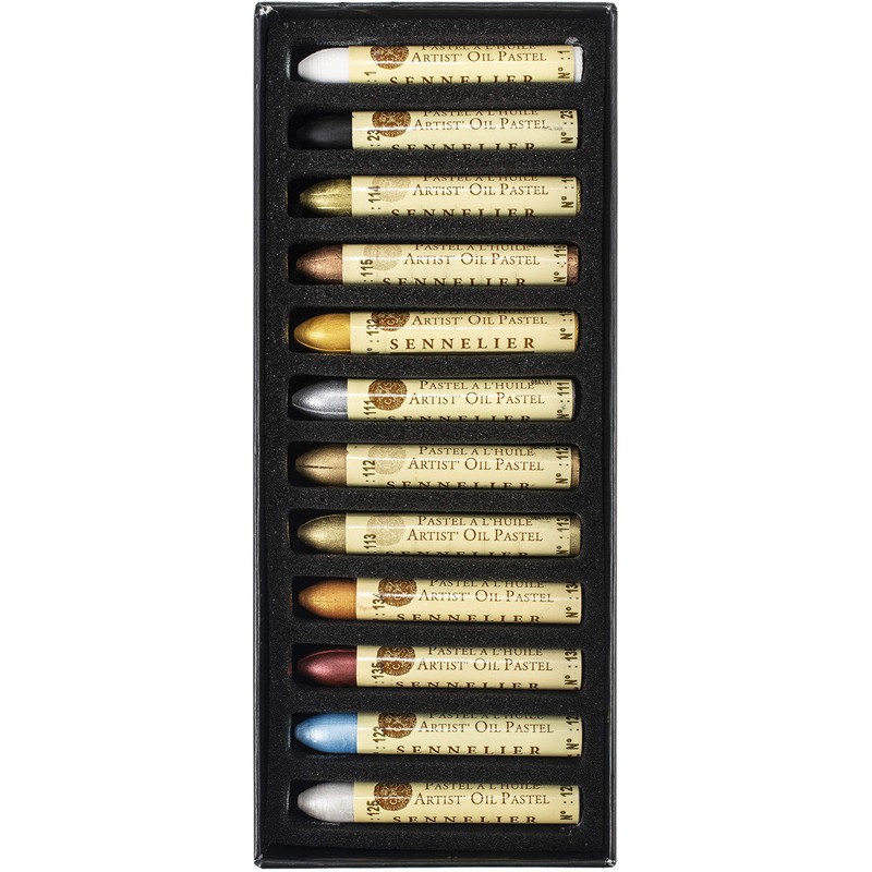 Sennelier OIL PASTELS IRIDESCE 12/PKG, One Size