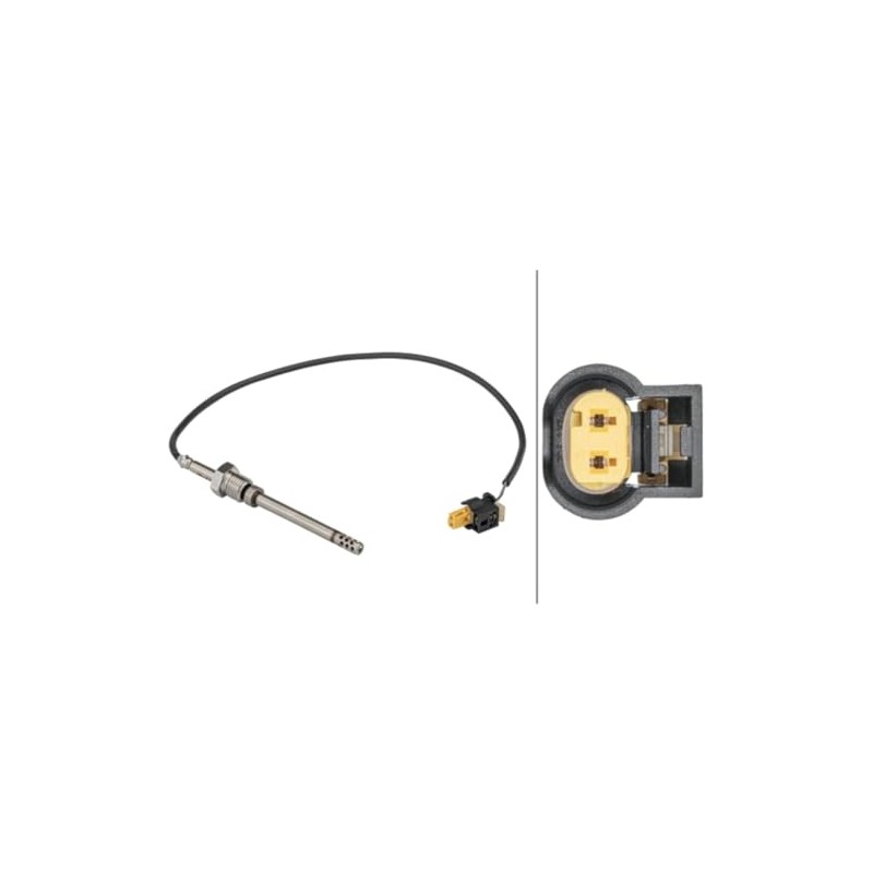 HELLA 6PT 358 181-611 Sensor, Exhaust Gas Temperature – 2-Pin