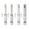 sourcing map Y4-Y8 Tri-Point Screwdriver Bit Set 1/4" Hex Shank