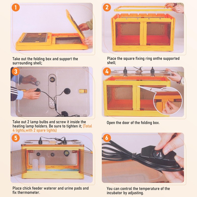 Chicken Brooder Box for Chicks Starter Kit, Large Chicken Brooder