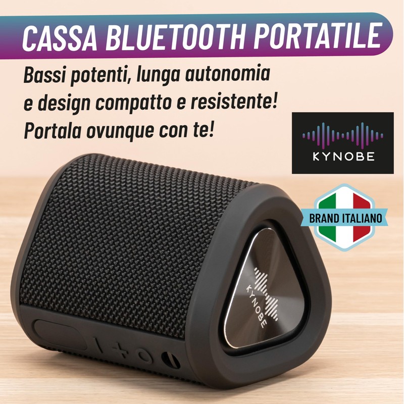 Tragbarer Bluetooth-Lautsprecher – Leistungsstarker Bluetooth-Lautsprecher mit hochwertigem Audio und kompaktem