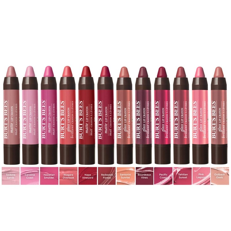 Burt's Bees 100% Natural Moisturizing Gloss Lip Crayon, Pink Lagoon