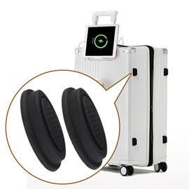 SHANOER 4pcs Suitcase Side Studs Foot Pads Bracket Z020 Luggage Travel Friction Reduction Replacement Repair Soft Sturdy Plastic Base Black