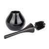 WENKO 22038100 Toilet brush Flakon Black - Ceramic, 17 x