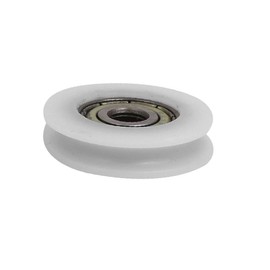 New Lon0167 24mmx5mmx7mm Nylon Featured U Groove Bearing reliable efficacy Pulley Sliding Converyor Wheel White 2pcs(id:ef1 32 3a 0fc)