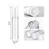Juxiamal 3pcs Empty Airless Pump Bottles Refillable Clear Travel Lotion