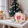 Lawrence Frames Baby First Christmas Gift DIY Wooden Footprint Frame