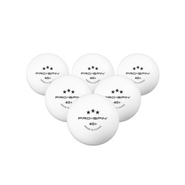 PRO-SPIN Ping Pong Balls - White 3-Star 40+ Table Tennis Balls (Pack of 24) | High-Performance ABS Training Balls | Ultimate Durability for Indoor/Outdoor Ping Pong Tables, Competitions, Games