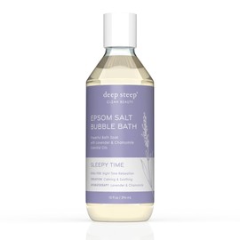 Deep Steep Epsom Salt Bubble Bath (10 Fl Oz (Pack of 1), Sleepy Time)