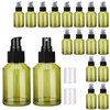 Segbeauty 2oz Glass Pump Bottle Dispenser of 9pcs Travel Lotion