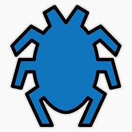 Blue Beetle Bumper Sticker Window Vinyl Decal 5"