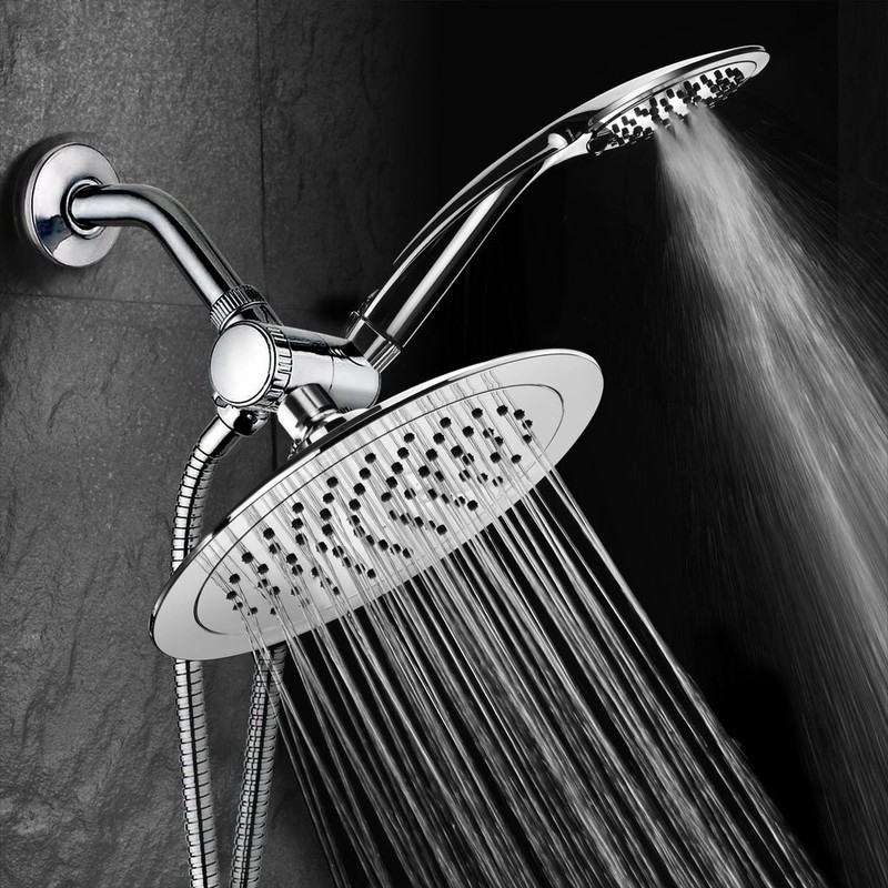 AquaSpa Razor High-Fashion 8 Inch Slimline Design 3-way Rainfall Combo