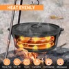 Camping Dutch Oven, 9 Qt Pre-Seasoned Camping Cookware Pot with
