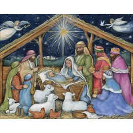 LANG Star Of Wonder Boxed Christmas Cards (1004920) - 18 Holiday Greeting Cards and Envelopes