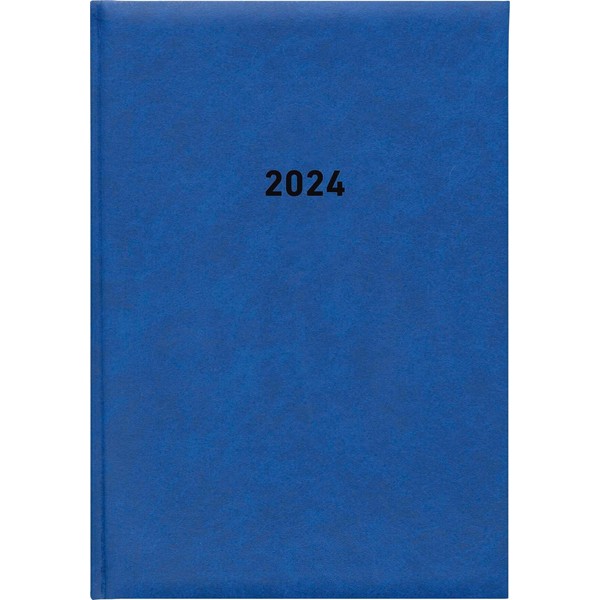 Book Calendar Blue 2024 - Office Calendar 14.5 x 21