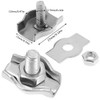 YYWEi 12Pcs M2 Single Wire Rope Clip Cable Clamp for