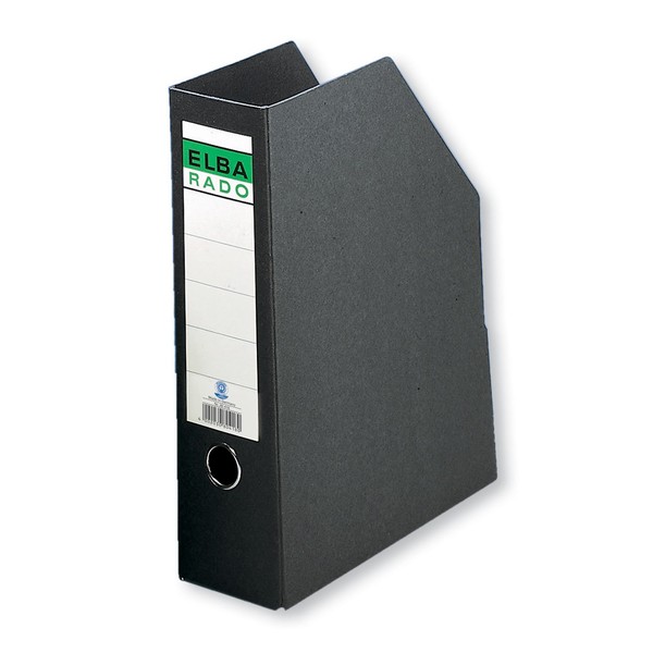 ELBA Stehsammler Rado, DIN A4, 8,5 cm breit, Hartpappe, schwarz