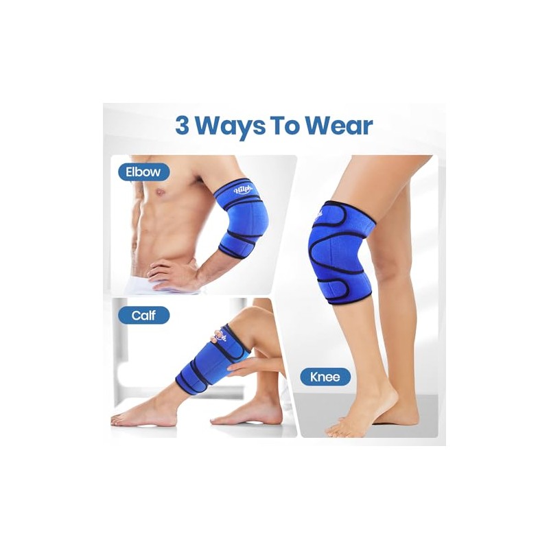 Hilph Hilph Knee Ice Pack Wrap, Reusable Ice Pack for