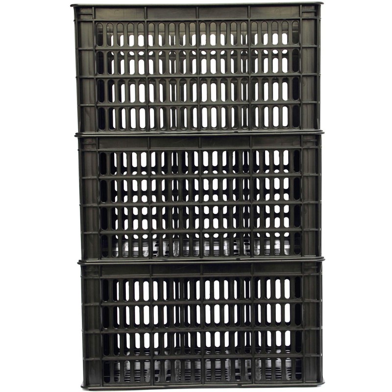 King's Rack 3 Pack Milk Crate 29 Quart 7 Gallon