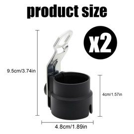 2 pieces holder for trailer plug, trailer plug holder, trailer drawbar holder, trailer accessory plug holder, trailer connector fastener, for 7 to 13 pin trailer plug