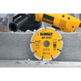 DEWALT DW4713 Industrial 4-1/2-Inch Dry Cutting Segmented Diamond Saw Blade with 5/8-Inch or 7/8-Inch Arbor