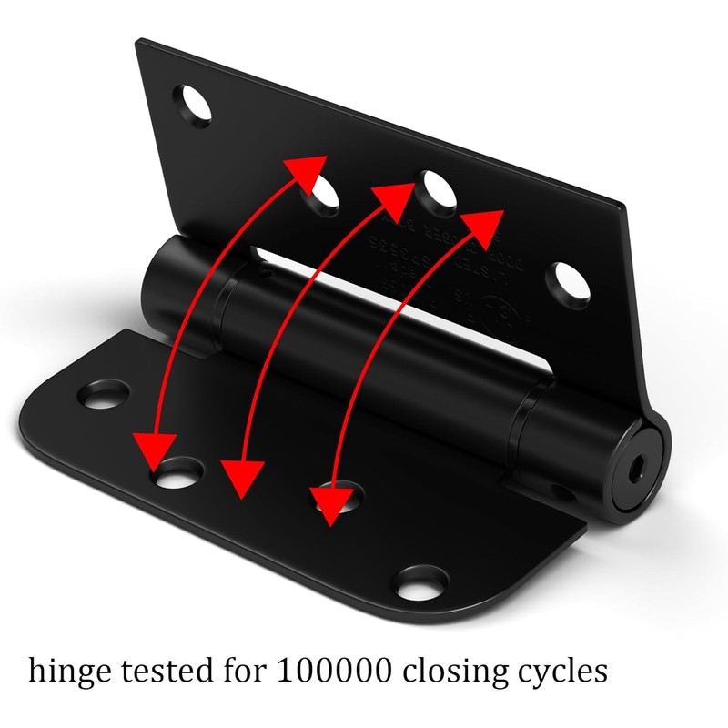 Haidms 6 Pack Self Closing Door Hinges 4 Inch Matte